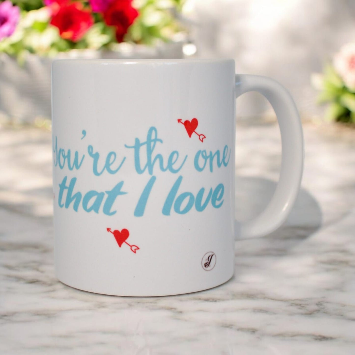 Classic double-sided mug "You are the one I love"