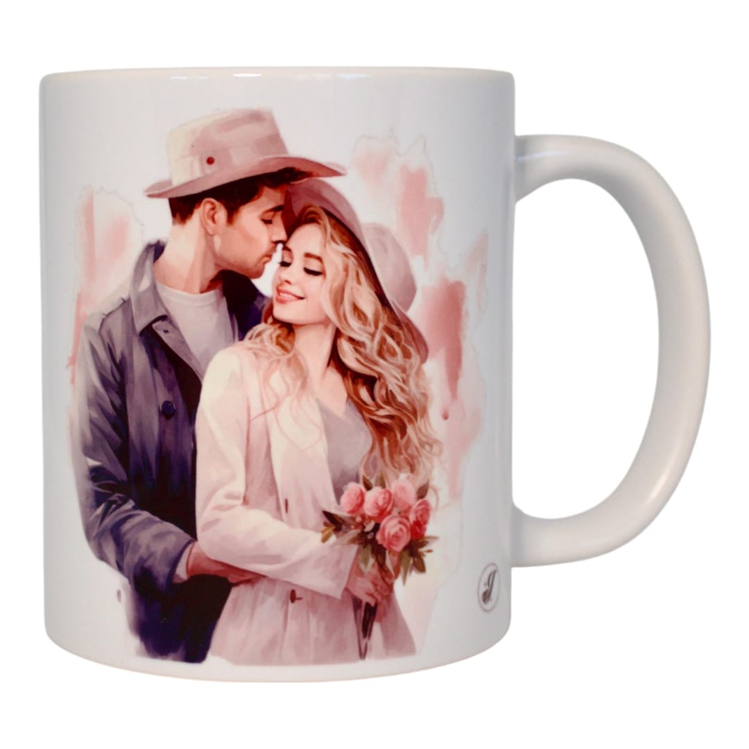 Classic double-sided mug "My favorite place is in your arms"