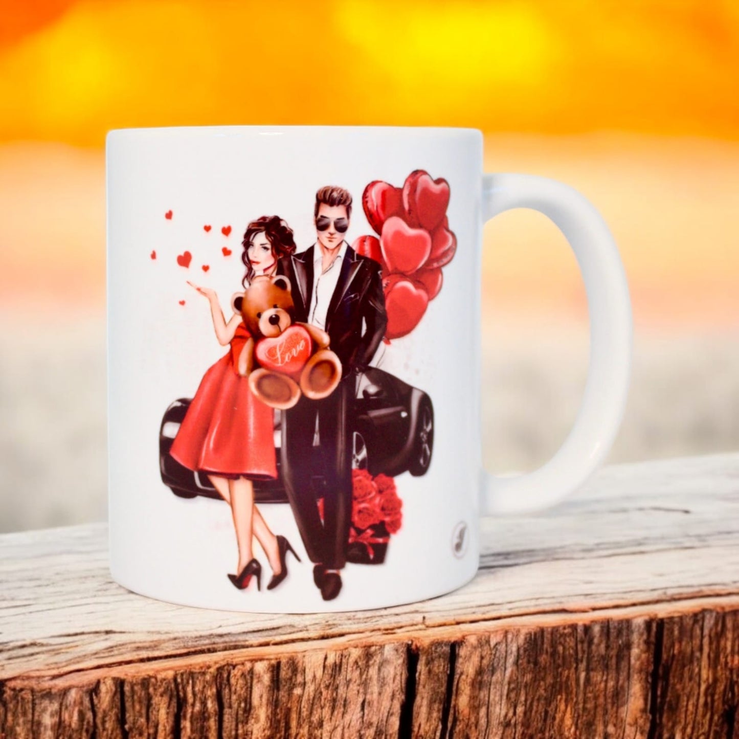 Classic double-sided mug "My husband is hotter than my coffee"
