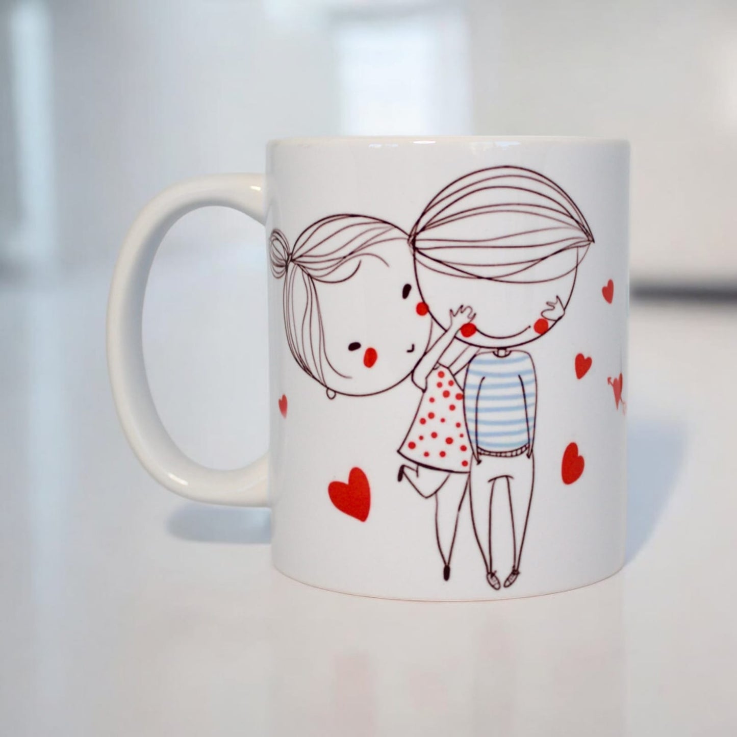 Classic double-sided mug "You are the one I love"
