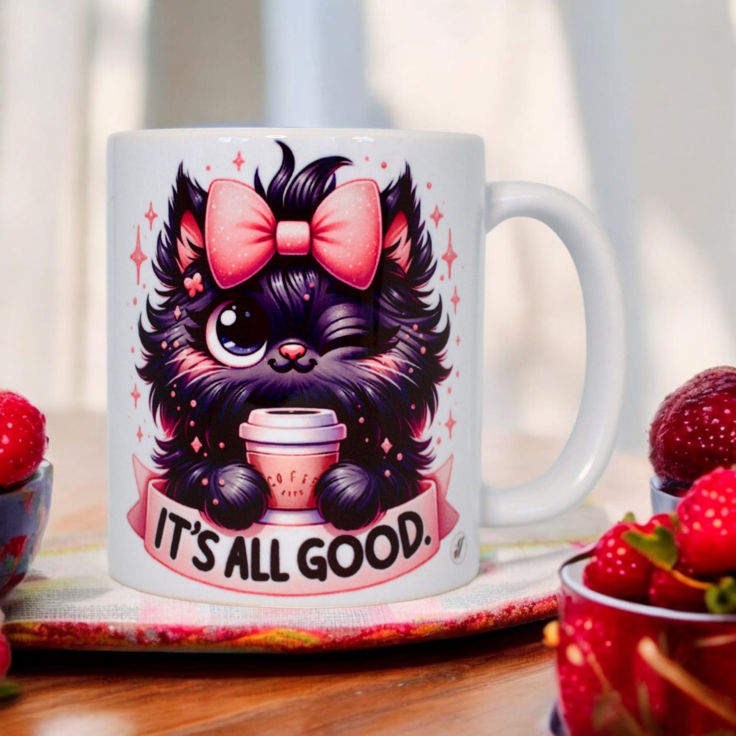 Classic double-sided mug "Everything is fine"