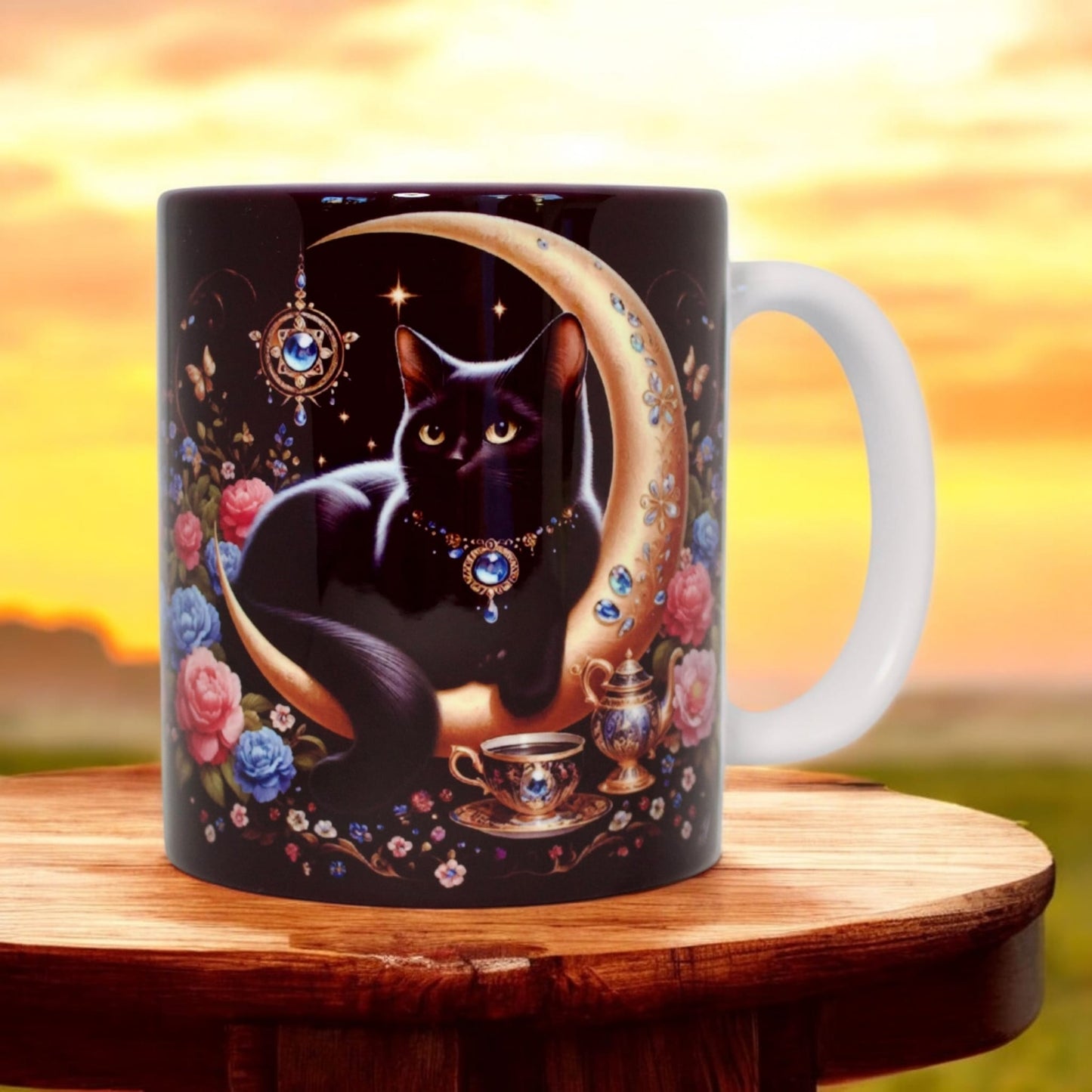 Classic double-sided mug "Luna Cat"