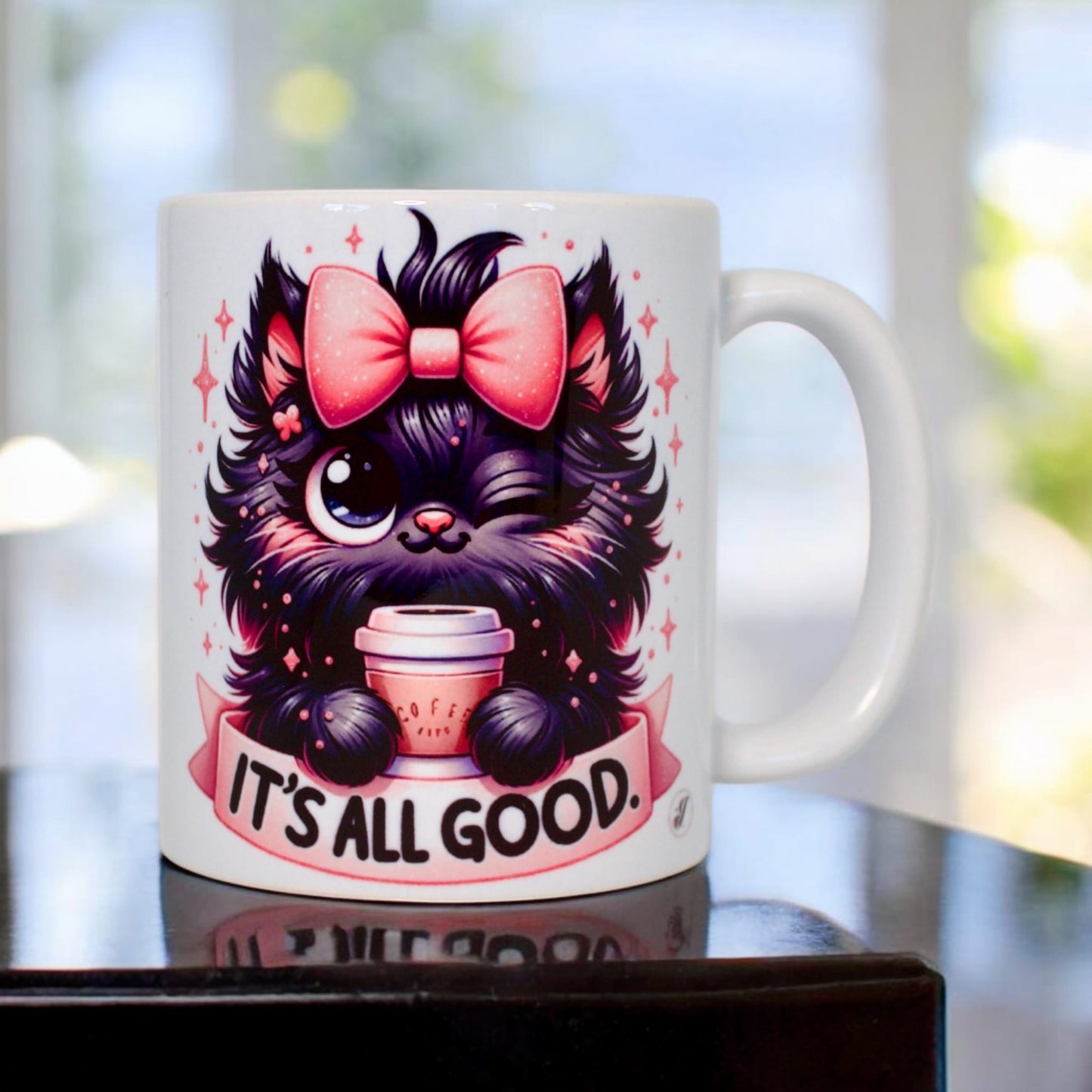 Classic double-sided mug "Everything is fine"