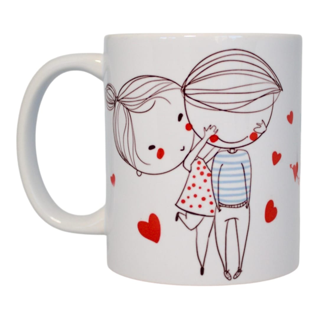 Classic double-sided mug "You are the one I love"