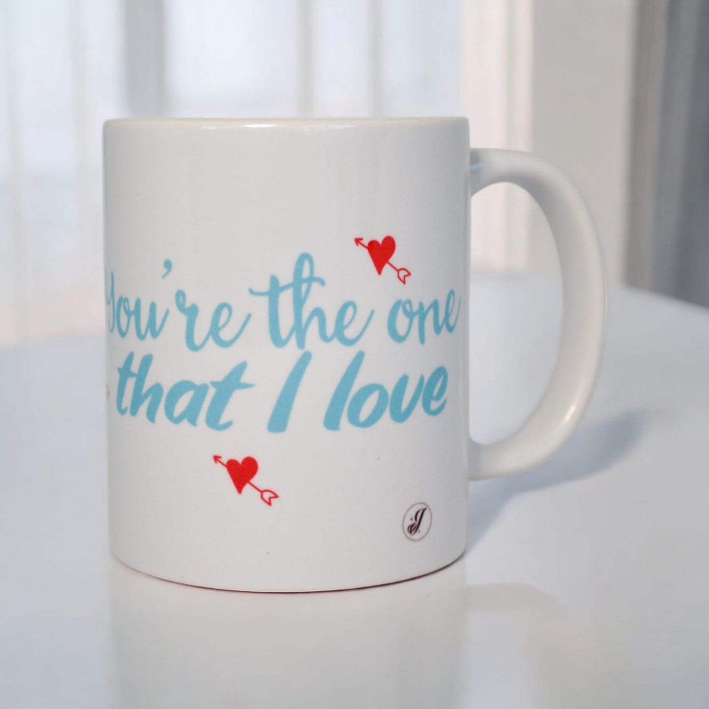 Classic double-sided mug "You are the one I love"