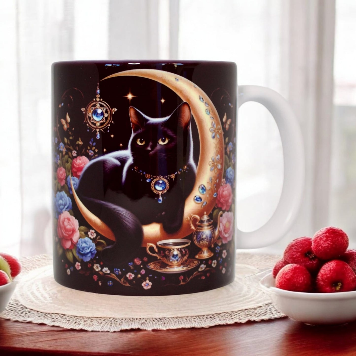 Classic double-sided mug "Luna Cat"