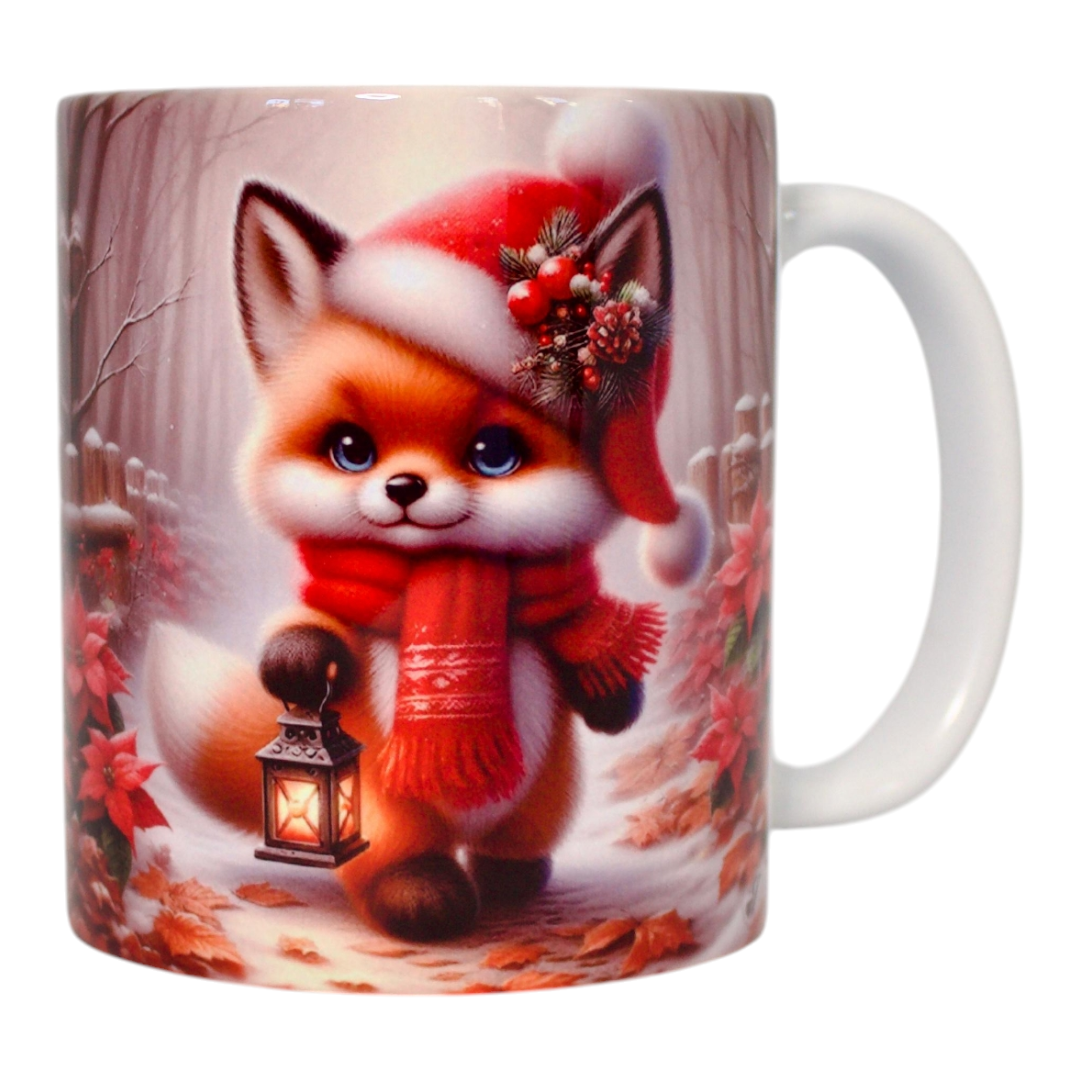 Classic double-sided mug, "Leaflet with a lantern"