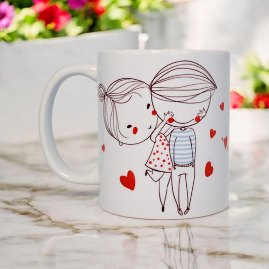 Classic double-sided mug "You are the one I love"