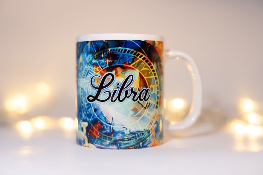 Classic double-sided mug with the horoscope sign "Libra"