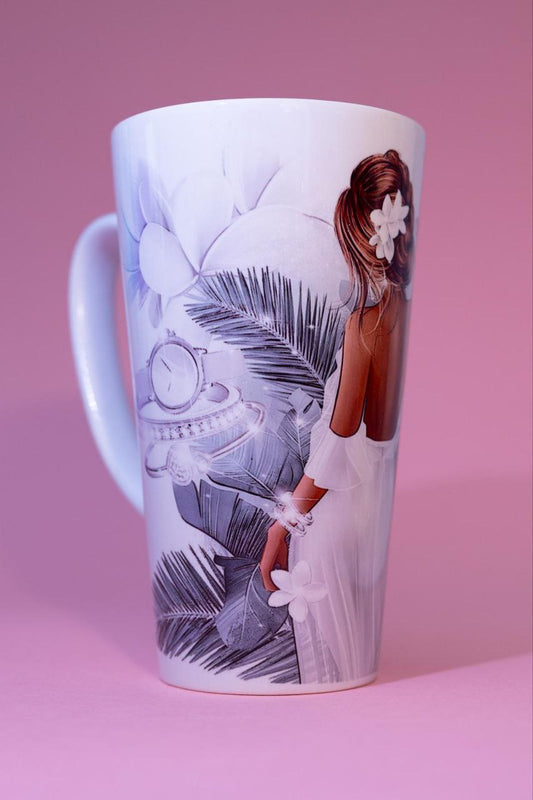 Latte cup "Orchid"