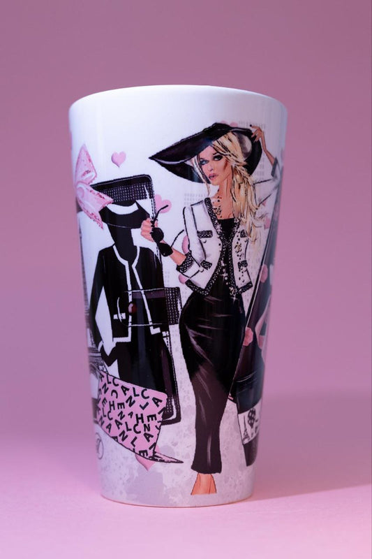 Latte cup "Charming Lady"