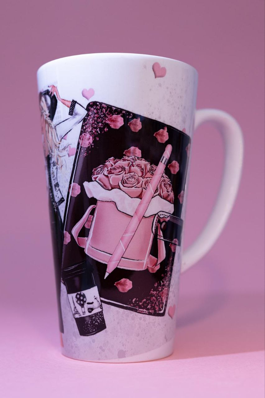 Latte cup "Charming Lady"