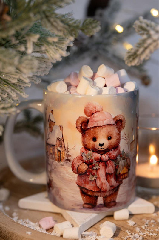 Classic double-sided mug "Christmas Bear".