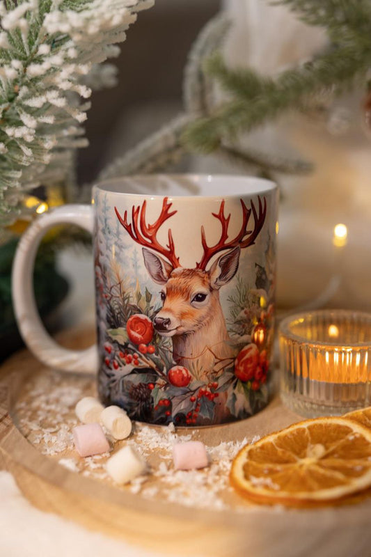Classic double-sided mug "Reindeer".