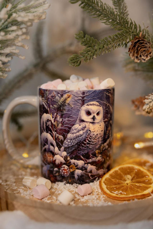 Classic double-sided mug "Snowy Owl".